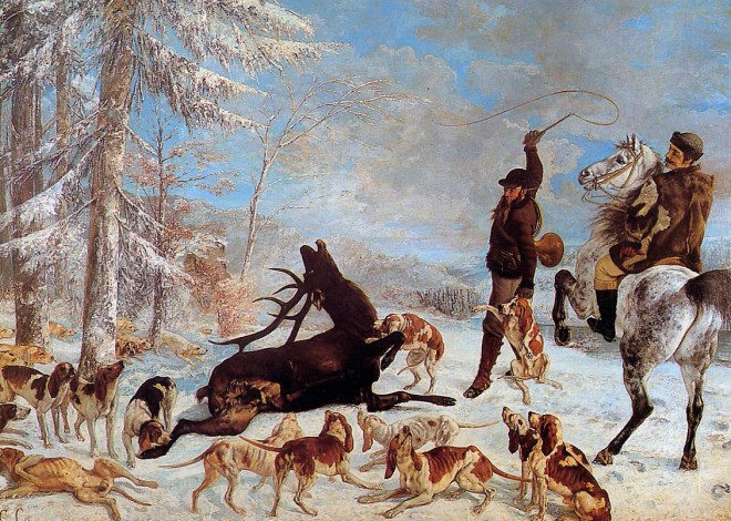 Courbet_-_L'Hallali_du_cerf